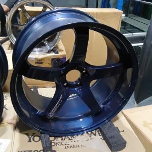 Advan Racing GT Racing Titanium Blue + Machining Logo 20"x10.5" Wheel